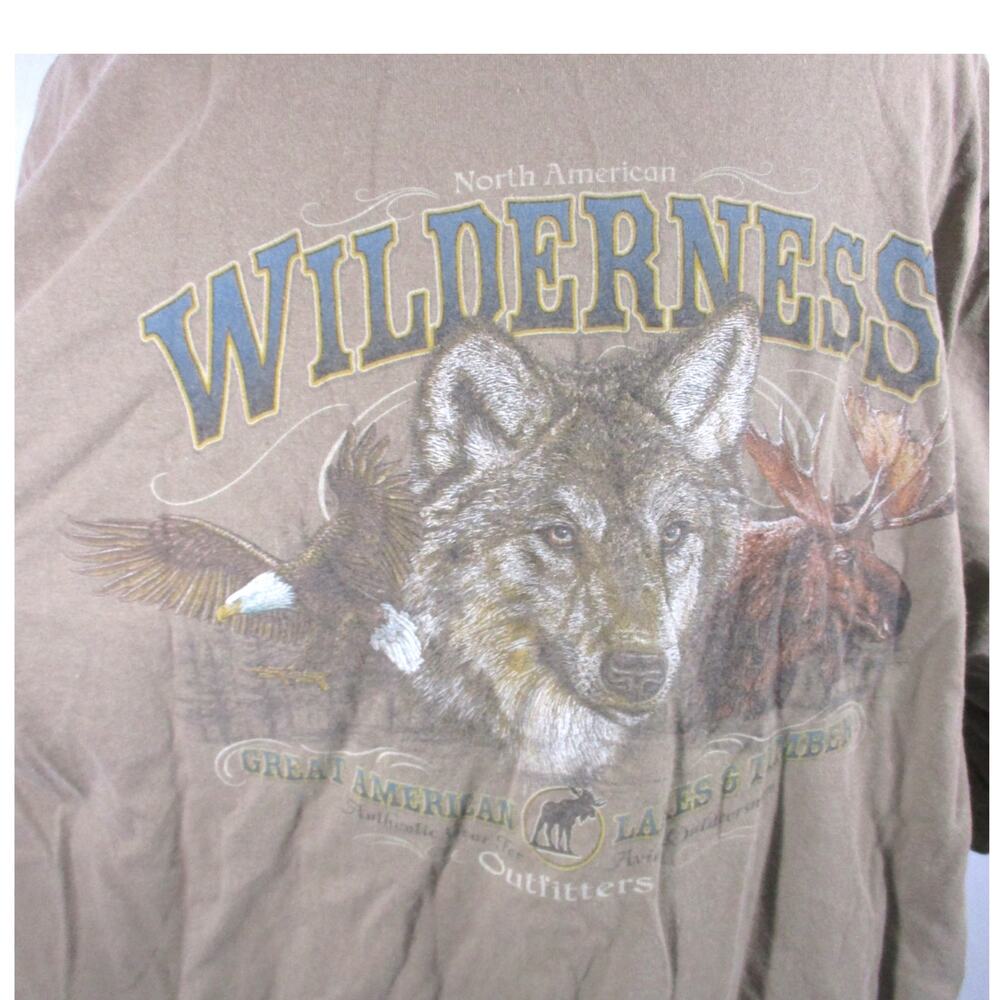 Sportsman Warehouse American Wilderness Wold Eagle Moose Graphic Tshirt XXL